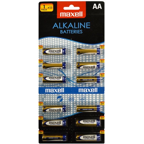 MAXELL Alkalické tužkové baterie LR6 12BP ALK 12x AA (R6) 1x12 35043885