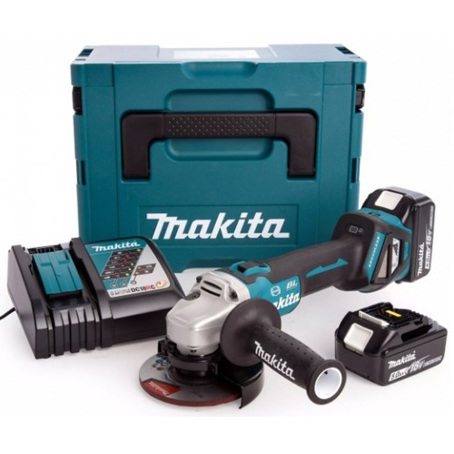 MAKITA DGA513RTJ Aku úhlová bruska 125mm, Li-ion (2x5,0Ah/18V), Makpac MAKITA DGA513RTJ Aku úhlová bruska 125mm, Li-ion (2x5,0Ah/18V), Makpac