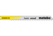 Metabo 623945000 „Basic wood" 5 u- Plátků pro přímočaré pily na dřevo 74/3,0 mm