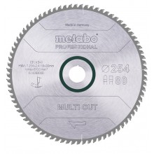 Metabo Pilový kotouč "Multi cut - professional" HW/CT 254x30, 80 PZ/LZ, 5° 628093000