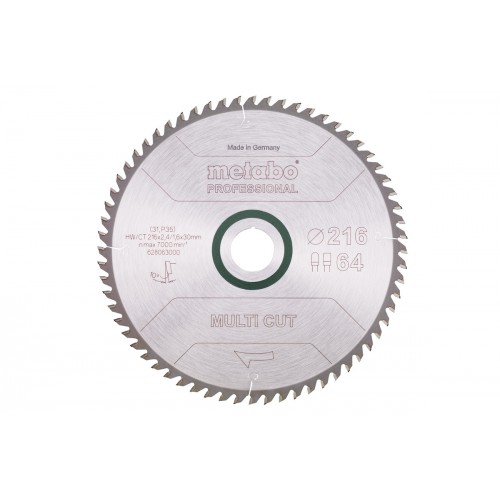 Metabo Multi Cut Professional HW/CT Pilový kotouč , 216x30,64 FZ/TZ 628063000