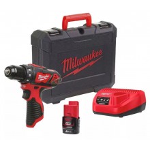 Milwaukee M12 BDD-201C Aku šroubovák 1x2.0 Ah, Kufr 4933479439