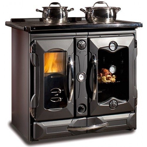 NORDICA TERMOSUPREMA COMPACT D.S.A. krbový sporák na tuhá paliva, teplovodní, černá NORDICA TERMOSUPREMA COMPACT D.S.A. krbový sporák na tuhá paliva, teplovodní, černá