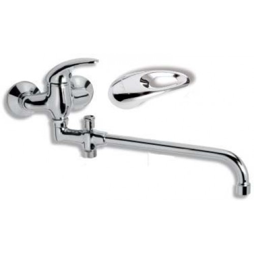 NOVASERVIS METALIA paneláková nástěnná vanová baterie 100mm chrom-otvor 55137/1,0