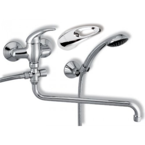 NOVASERVIS METALIA paneláková nástěnná vanová baterie 100mm chrom-otvor 55175,0