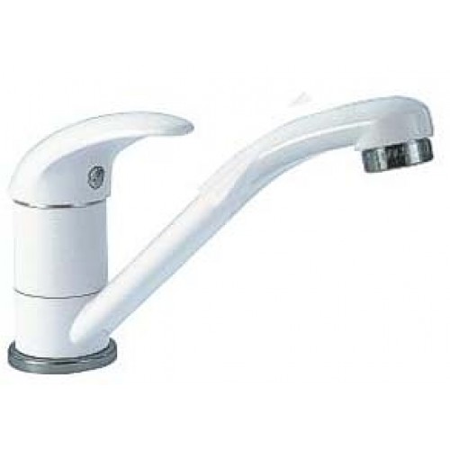 NOVASERVIS METALIA stojánková umyvadlová a dřezová baterie bílá - chrom/plná 55096,1