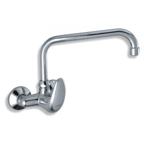 NOVASERVIS METALIA dřezová nebo umyvadlová nástěnná baterie 100mm satino - plná 55035,9