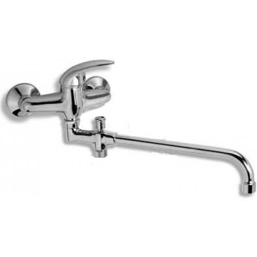 NOVASERVIS METALIA paneláková nástěnná vanová baterie 150mm chrom-plná 55036/1,0
