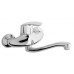 NOVASERVIS METALIA dřezová nebo umyvadlová nástěnná baterie 150 mm chrom-eko 56070,0