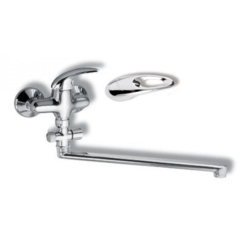 NOVASERVIS METALIA paneláková nástěnná vanová baterie 150mm chrom-otvor 55172/1,0