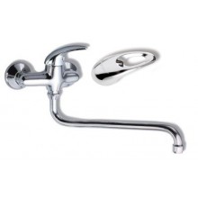 NOVASERVIS METALIA dřezová nebo umyvadlová nástěnná baterie 100mm chrom-otvor 55179,0