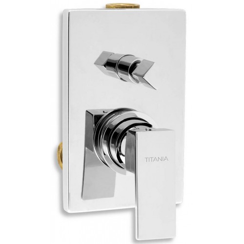 NOVASERVIS TITANIA CUBE Vanová sprchová pod. baterie s přepínačem, chrom 98850R,0