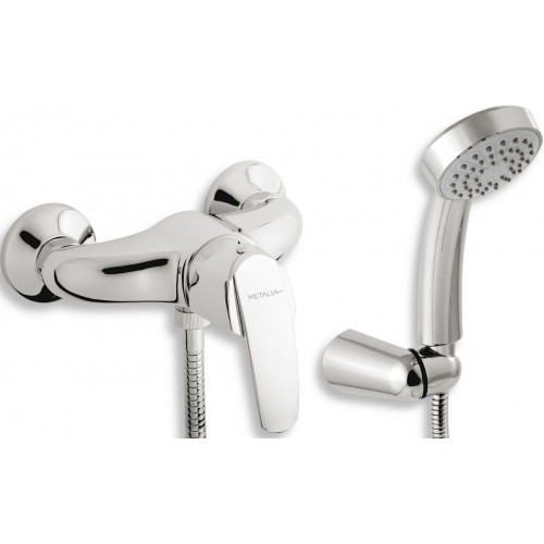 NOVASERVIS METALIA 56 Sprchová nástěnná baterie 150 mm s přísluš. chrom-stand. 50060,0