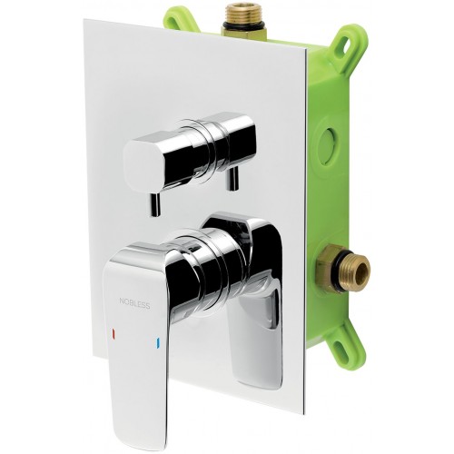 NOVASERVIS NOBLESS TINA Podomítková baterie s boxem 2 vývody, chrom BOX38051R,0