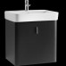 Roca Senso Square skříňka pro umyvadlo 60 cm matný lak černá 7856301868