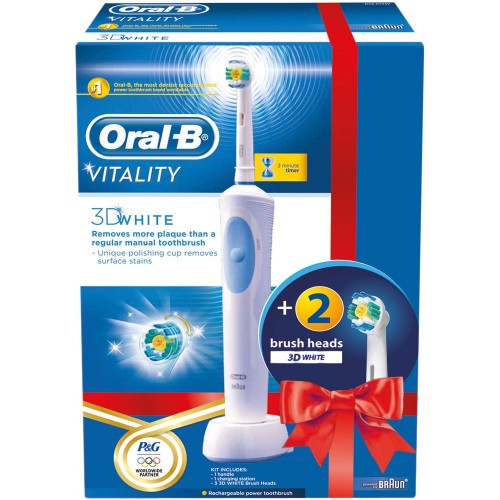 ORAL B VITALITY 3D WHITE + EB 18-2 3D WH zubní kartáček 41002804