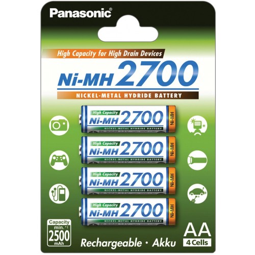 PANASONIC HR6 AA 3HGAE/4BE HICAP 2700 Nabíjecí baterie 35046061