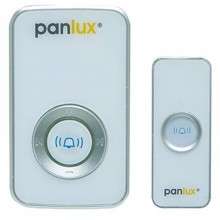 PANLUX DELUXE bezdrátový zvonek, bílo/stříbrný PN75000001
