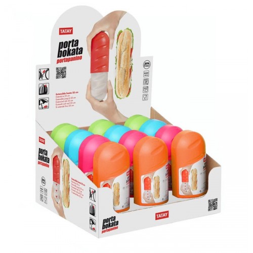 PLASTICOS TA-TAY box na svačinu 18 - 26 x 7,5 x 6,5 cm tyrkys 1167004