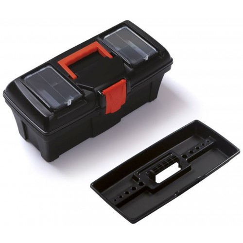 Prosperplast MUSTANG Plastový kufr na nářadí černý, 398 x 200 x 186 mm N15R