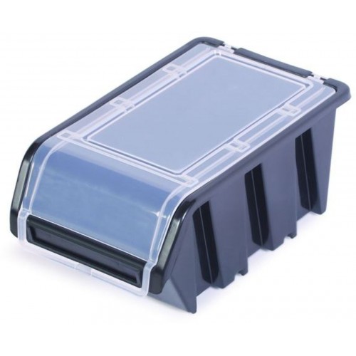 Kistenberg TRUCK PLUS Plastový úložný box s víkem, 15,5x10x7cm, černý KTR16F-S411