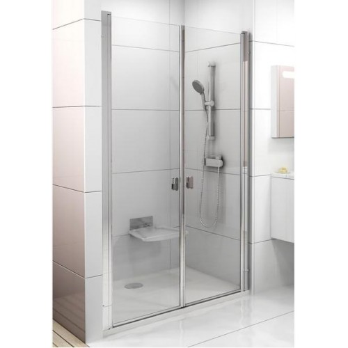 RAVAK CHROME CSDL2-90 sprchové dveře, bright alu+Transparent 0QV7CC0LZ1