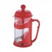 RENBERG Konvička na čaj a kávu French Press 800 ml červená RB-3102cerv