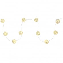 RETLUX RXL 238 Sříbrné Koule 10LED WW TM