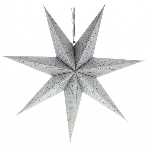 RETLUX RXL 340 hvězda stříbrná 10LED strukt. papír 50003935