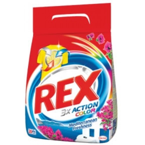 Rex Mediterranean Freshness Color prací prášek 4,5 kg 60 dávek