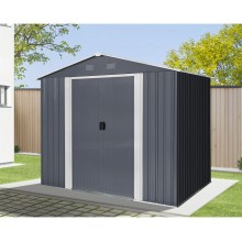 Riwall RMSA 6x8 Anthracite - zahradní domek kovový 2,4 x 1,7 m SD-X0608-H170C-A