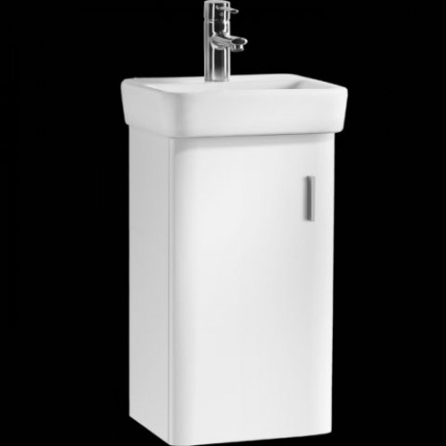 Roca Senso Square skříňka pro umývátko 35 cm, matný lak, bílá, panty vlevo 7856303858