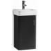 Roca Senso Square skříňka pro umývátko 35 cm, matný lak, černá, panty vlevo 7856303868