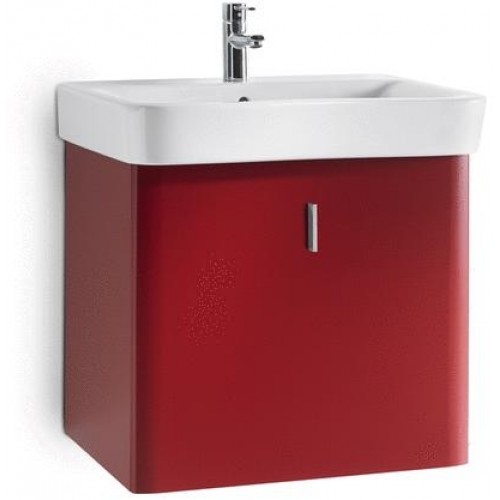 Roca Senso Square skříňka pro umývátko 35 cm, matný lak, červená, panty vlevo 7856303896