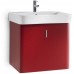 Roca Senso Square skříňka pro umývátko 35 cm, matný lak, červená, panty vlevo 7856303896