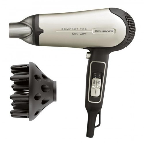 ROWENTA Compact Pro vysoušeč vlasů šedostříbrná CV4721F0 ROWENTA Compact Pro vysoušeč vlasů šedostříbrná CV4721F0