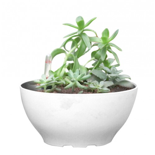 Samozavlažovací květináč G21 Ring big bílý 22cm 6392560