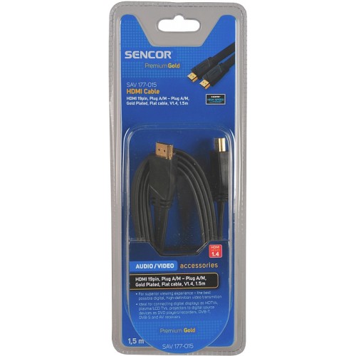 SENCOR AV kabel SAV 177-015 HDMI A-A FLAT V1.4 PG 35040936
