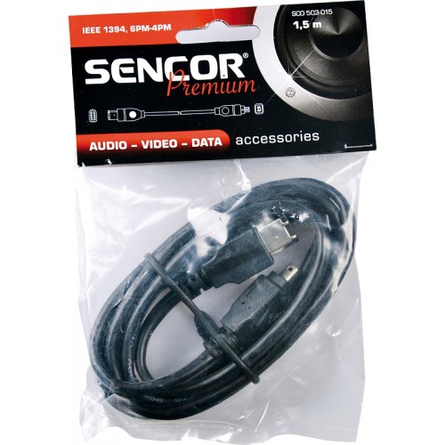 SENCOR Kabel FireWire SCO 503-015 IEEE 1394 6pM-4pM P 35020255 SENCOR Kabel FireWire SCO 503-015 IEEE 1394 6pM-4pM P 35020255