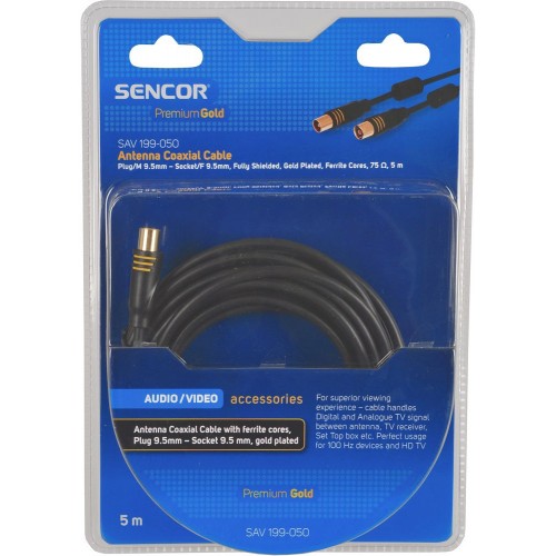 SENCOR SAV 199-050 koaxiální kabel ferit M-F PG 35040931