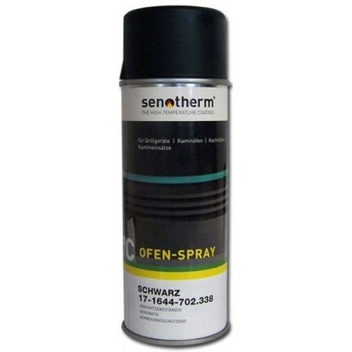 Senotherm Žáruvzdorná barva ve spreji - černá 400 ml - spray 400 ml, černá