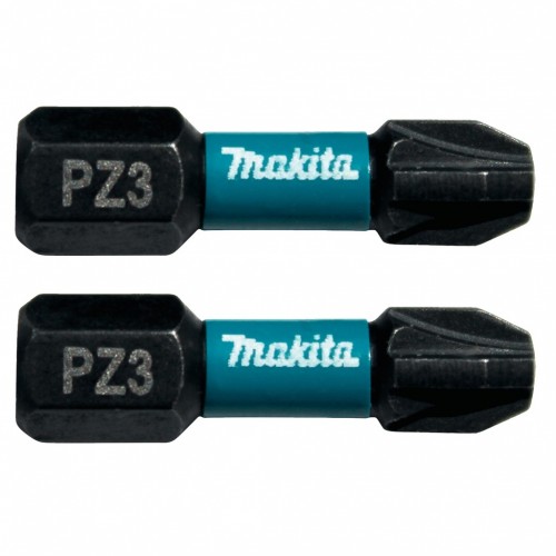 MAKITA B-63650 Torzní bit 1/4" Impact Black PZ3, 25mm 2 ks