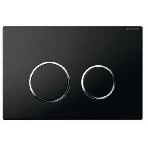 GEBERIT - ovládací tlačítko SIGMA 20, plast, černá/pochrom. lesklá 115.778.KM.1 GEBERIT - ovládací tlačítko SIGMA 20, plast, černá/pochrom. lesklá 115.778.KM.1