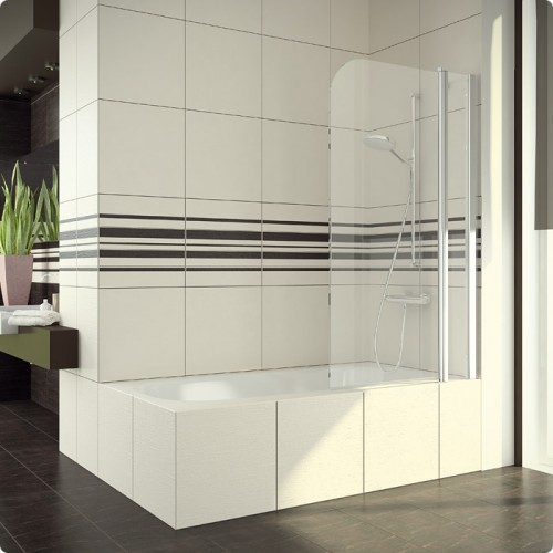 RONAL SLB13 Swing-Line vanová zástěna + stěna, vlevo, 110cm, barva*/Mastercarré SLB13G110SF30