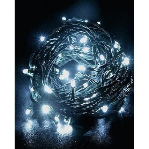 Vánoční osvětlení 50 LED - stálesvítící - BÍLÉ VS453