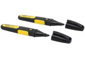 STANLEY 0-47-314 FatMax Permanentní černý značkovač dlátový hrot, 2ks