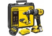 STANLEY SFMCD726D2K FatMax V20 Aku bezuhlíková vrtačka s příklepem (80Nm/18V/2x2,0Ah)