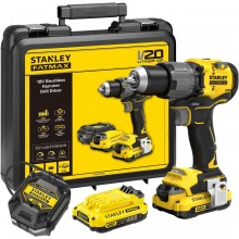 STANLEY SFMCD726D2K FatMax V20 Aku bezuhlíková vrtačka s příklepem (80Nm/18V/2x2,0Ah)