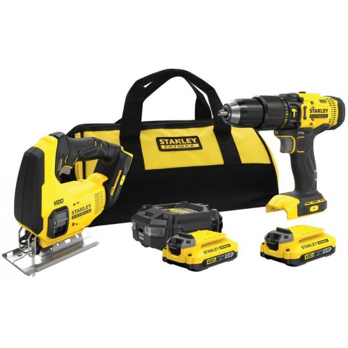 STANLEY SFMCK212D2S FatMax V20 Aku kombinovaná sada (18V/2x2,0Ah), brašna STANLEY SFMCK212D2S FatMax V20 Aku kombinovaná sada (18V/2x2,0Ah), brašna
