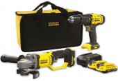 STANLEY SFMCK471D2S FatMax V20 Aku kombinovaná sada (18V/2x2.0Ah), brašna